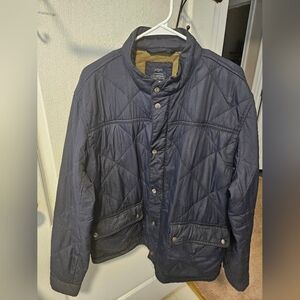 Jcrew Navy Blue Quilted Jacket